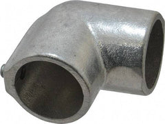 Hollaender - 1-1/4" Pipe, 90° Elbow, Aluminum Alloy Elbow Pipe Rail Fitting - Bright Finish - Americas Industrial Supply