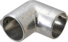 Hollaender - 2" Pipe, 90° Elbow, Aluminum Alloy Elbow Pipe Rail Fitting - Bright Finish - Americas Industrial Supply