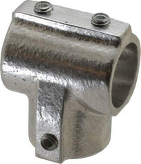 Hollaender - 3/4" Pipe, 90° Three Socket Tee, Aluminum Alloy Tee Pipe Rail Fitting - Bright Finish - Americas Industrial Supply