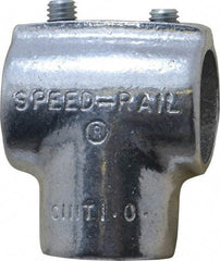 Hollaender - 1" Pipe, 90° Three Socket Tee, Aluminum Alloy Tee Pipe Rail Fitting - Bright Finish - Americas Industrial Supply