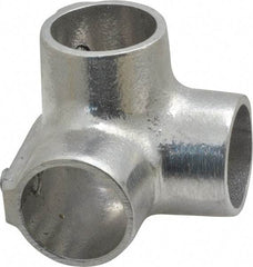 Hollaender - 1" Pipe, Side Outlet Elbow, Aluminum Alloy Elbow Pipe Rail Fitting - Bright Finish - Americas Industrial Supply