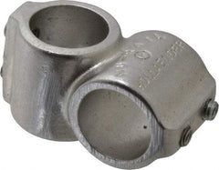 Hollaender - 1" Pipe, Short Barrel Crossover, Aluminum Alloy Cross Pipe Rail Fitting - Bright Finish - Americas Industrial Supply