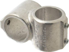 Hollaender - 1-1/4" Pipe, Short Barrel Crossover, Aluminum Alloy Cross Pipe Rail Fitting - Bright Finish - Americas Industrial Supply