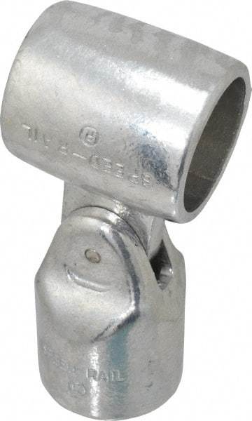Hollaender - 1-1/2" Pipe, Adjustable Elbow Assembly, Aluminum Alloy Elbow Pipe Rail Fitting - Bright Finish - Americas Industrial Supply