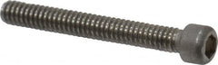 Value Collection - #0-80 UNF Hex Socket Drive, Socket Cap Screw - Grade 18-8 & Austenitic A2 Stainless Steel, Fully Threaded, 1/2" Length Under Head - Americas Industrial Supply