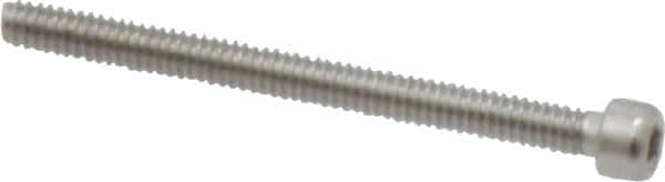 Value Collection - #0-80 UNF Hex Socket Drive, Socket Cap Screw - Grade 18-8 & Austenitic A2 Stainless Steel, Partially Threaded, 3/4" Length Under Head - Americas Industrial Supply