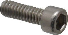 Value Collection - #1-64 UNC Hex Socket Drive, Socket Cap Screw - Grade 18-8 & Austenitic A2 Stainless Steel, Fully Threaded, 1/4" Length Under Head - Americas Industrial Supply