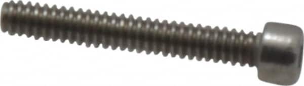 Value Collection - #1-64 UNC Hex Socket Drive, Socket Cap Screw - Grade 18-8 & Austenitic A2 Stainless Steel, Fully Threaded, 1/2" Length Under Head - Americas Industrial Supply
