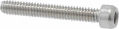 Value Collection - #1-72 UNF Hex Socket Drive, Socket Cap Screw - Grade 18-8 & Austenitic A2 Stainless Steel, Fully Threaded, 1/2" Length Under Head - Americas Industrial Supply