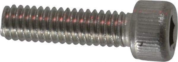 Value Collection - #6-40 UNF Hex Socket Drive, Socket Cap Screw - Grade 18-8 & Austenitic A2 Stainless Steel, Fully Threaded, 1/2" Length Under Head - Americas Industrial Supply