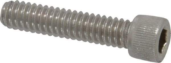 Value Collection - 1/4-20 UNC Hex Socket Drive, Socket Cap Screw - Grade 18-8 & Austenitic A2 Stainless Steel, Fully Threaded, 1-1/8" Length Under Head - Americas Industrial Supply