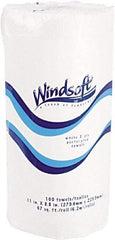 Windsoft - Perforated Roll of 2 Ply White Paper Towels - 15-1/2" Wide - Americas Industrial Supply