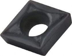 Kennametal - CCGT21.50 LF Grade KC5010 Carbide Turning Insert - TiAlN Finish, 80° Diamond, 1/4" Inscr Circle, 3/32" Thick, 0.0039" Corner Radius - Americas Industrial Supply