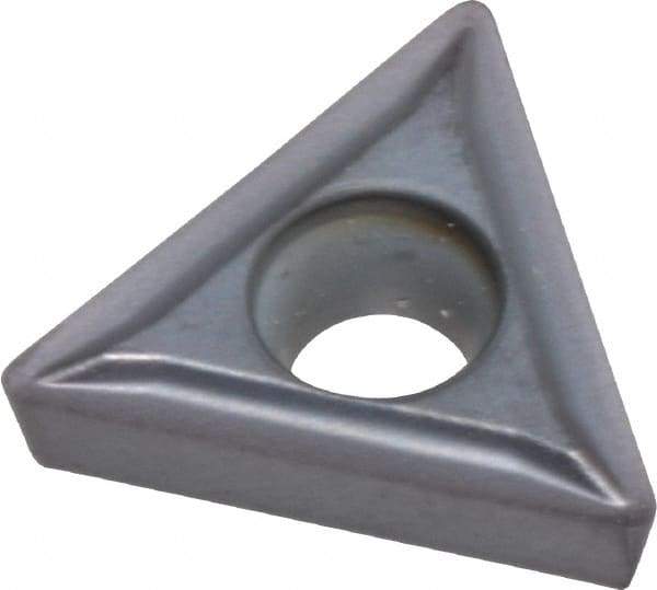 Kennametal - TPGT21.51 LF Grade KC5010 Carbide Turning Insert - TiAlN Finish, 60° Triangle, 1/4" Inscr Circle, 3/32" Thick, 1/64" Corner Radius - Americas Industrial Supply