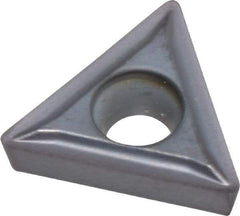 Kennametal - TPGT21.51 LF Grade KC5010 Carbide Turning Insert - TiAlN Finish, 60° Triangle, 1/4" Inscr Circle, 3/32" Thick, 1/64" Corner Radius - Americas Industrial Supply