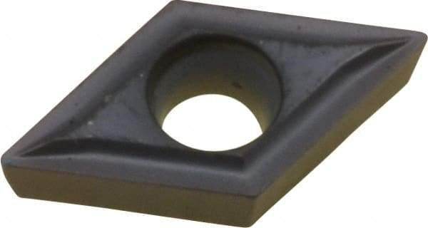 Kennametal - DCMT21.50.5 LF Grade KC5010 Carbide Turning Insert - TiAlN Finish, 55° Diamond, 1/4" Inscr Circle, 3/32" Thick, 0.0079" Corner Radius - Americas Industrial Supply
