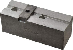 Abbott Workholding Products - 12" & Up Chuck Capacity, Tongue & Groove Attachment, Square Soft Lathe Chuck Jaw - 3 Jaws, Aluminum, 2-1/2" Btw Mount Hole Ctrs, 5-1/2" Long x 2" Wide x 2" High, 1/2" Groove, 1/2" Fastener - Americas Industrial Supply