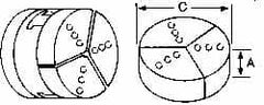 Abbott Workholding Products - 4" & Up Chuck Capacity, Microcentric Attachment, Round Soft Lathe Chuck Jaw - 3 Jaws, Aluminum, 3.92" Wide x 2" High - Americas Industrial Supply