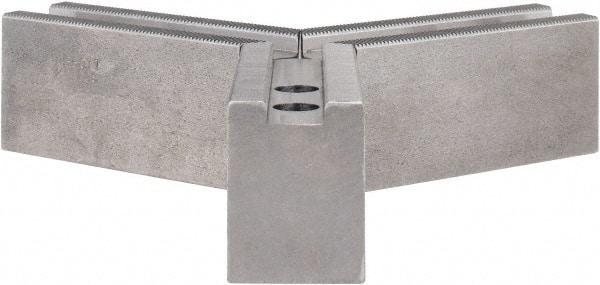 Abbott Workholding Products - 10" & Up Chuck Capacity, 1.5mm x 60° Serrated Attachment, Square Soft Lathe Chuck Jaw - 3 Jaws, Steel, 1.1811" Btw Mount Hole Ctrs, 4-1/2" Long x 1-1/2" Wide x 2" High, 0.6299" Groove, 0.4724" & 12mm Fastener - Americas Industrial Supply