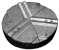 Abbott Workholding Products - 24" & Up Chuck Capacity, 3mm x 60° Serrated Attachment, Round Soft Lathe Chuck Jaw - Americas Industrial Supply