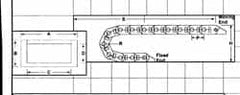 Igus - 1-1/2 Inch Outside Width x 0.76 Inch Outside Height, Cable and Hose Carrier Plastic Crossbar Mounting Bracket Set - 1-1/2 Inch Bend Radius, 1.18 Inch Inside Width x 0.57 Inch Inside Height - Americas Industrial Supply