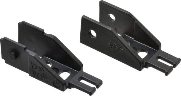 Igus - 1.02 Inch Outside Width x 0.94 Inch Outside Height, Cable and Hose Carrier Steel Zipper Mounting Bracket Set - 1-1/2 Inch Bend Radius, 0.59 Inch Inside Width x 0.67 Inch Inside Height - Americas Industrial Supply