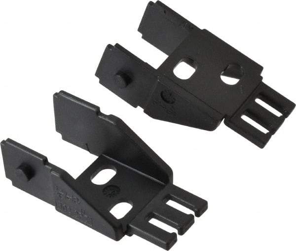 Igus - 1.42 Inch Outside Width x 0.94 Inch Outside Height, Cable and Hose Carrier Steel Zipper Mounting Bracket Set - 1-1/2 Inch Bend Radius, 0.98 Inch Inside Width x 0.67 Inch Inside Height - Americas Industrial Supply