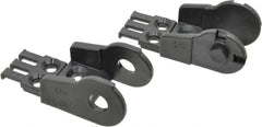 Igus - 1.61 Inch Outside Width x 1.38 Inch Outside Height, Cable and Hose Carrier Plastic Open Mounting Bracket Set - 2.17 Inch Bend Radius, 0.98 Inch Inside Width x 0.98 Inch Inside Height - Americas Industrial Supply