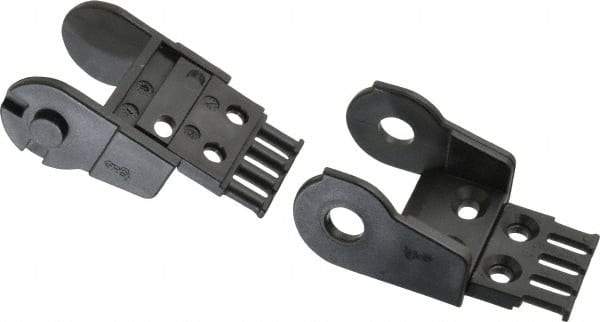 Igus - 2.13 Inch Outside Width x 1.38 Inch Outside Height, Cable and Hose Carrier Plastic Open Mounting Bracket Set - 2.17 Inch Bend Radius, 1.05 Inch Inside Width x 0.98 Inch Inside Height - Americas Industrial Supply