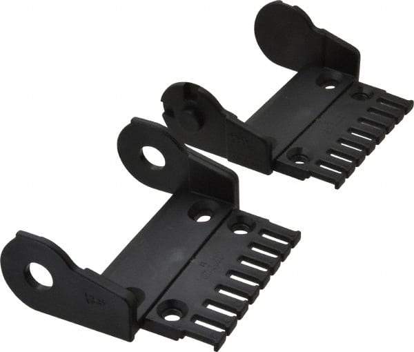 Igus - 3.36 Inch Outside Width x 1.38 Inch Outside Height, Cable and Hose Carrier Plastic Open Mounting Bracket Set - 2.17 Inch Bend Radius, 3.03 Inch Inside Width x 0.98 Inch Inside Height - Americas Industrial Supply