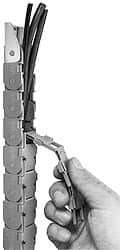 Igus - 6 Ft. Long, Igumid G, Snap Open Cable and Hose Carrier - 4.53 Inch Inside Width x 1.77 Inch Inside Height, 5.31 Inch Outside Width x 2.52 Inch Outside Height, 5.91 Inch Bend Radius - Americas Industrial Supply