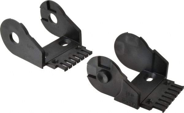 Igus - 3.74 Inch Outside Width x 2.52 Inch Outside Height, Cable and Hose Carrier Plastic Open Mounting Bracket Set - 3.94 Inch Bend Radius, 2.95 Inch Inside Width x 1.77 Inch Inside Height - Americas Industrial Supply