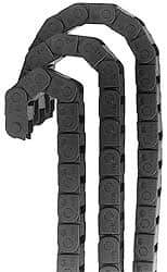 Igus - 6 Ft. Long, Igumid G, Fixed Open Cable and Hose Carrier - 1.18 Inch Inside Width x 0.41 Inch Inside Height, 1.46 Inch Outside Width x 0.59 Inch Outside Height, 1.1 Inch Bend Radius - Americas Industrial Supply