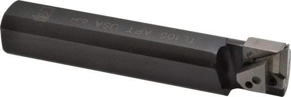 APT - 1-1/4" Min Bore Diam, 4" OAL, 1" Shank Diam, Indexable Boring Bar - TPG Insert, Screw or Clamp Holding Method - Americas Industrial Supply