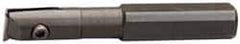 APT - 9/16" Min Bore Diam, 4-1/8" OAL, 1/2" Shank Diam, Indexable Boring Bar - 2-5/8" Max Bore Depth, TPG 221 Insert, Screw Holding Method - Americas Industrial Supply