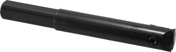 APT - 5/8" Min Bore Diam, 4-1/2" OAL, 1/2" Shank Diam, Indexable Boring Bar - 3" Max Bore Depth, TPG 221 Insert, Screw Holding Method - Americas Industrial Supply