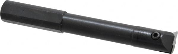 APT - 5/8" Min Bore Diam, 4-3/4" OAL, 5/8" Shank Diam, Indexable Boring Bar - 3" Max Bore Depth, TPG 221 Insert, Screw Holding Method - Americas Industrial Supply