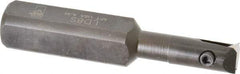 APT - 1/2" Min Bore Diam, 3-1/2" OAL, 3/4" Shank Diam, Indexable Boring Bar - 1-1/2" Max Bore Depth, TPG 221 Insert, Screw Holding Method - Americas Industrial Supply