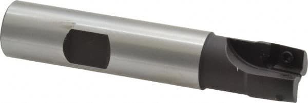 Cutting Tool Technologies - 5/8" Cut Diam, 0.38" Max Depth of Cut, 5/8" Shank Diam, 3-1/4" OAL, Indexable Square Shoulder End Mill - APKT 1003... Inserts, Weldon Shank, 90° Lead Angle - Americas Industrial Supply