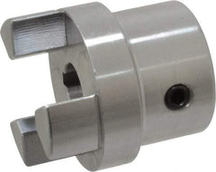 Boston Gear - 1/2" Max Bore Diam, FC15 Coupling Size, Flexible Half Coupling - 1-1/2" OD, 2.76" OAL, Steel - Americas Industrial Supply