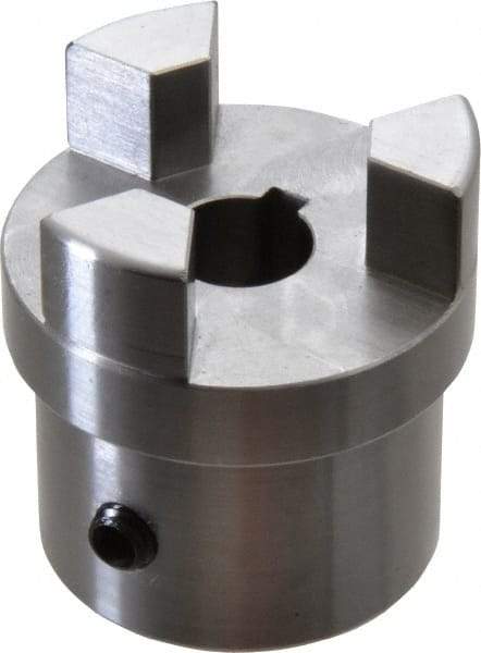 Boston Gear - 5/8" Max Bore Diam, FC20 Coupling Size, Flexible Half Coupling - 2" OD, 3.69" OAL, Steel - Americas Industrial Supply