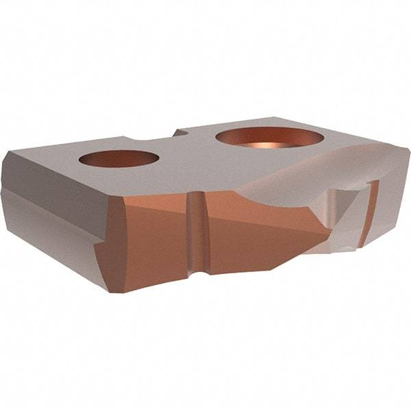 Allied Machine and Engineering - 9.5mm Diam x 3/32" Thick, Seat Code Y, 132° Included Angle Spade Drill Insert - AM200 Coated, Cobalt, Grade Super Cobalt, Series GEN2 T-A - Americas Industrial Supply