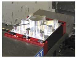 Mitee-Bite - 1" Wide x 1/2" High x 1/2" Thick, Single Variable Jaw Vise Jaw - Hard, Steel, Fixed Jaw, Compatible with Dyna-Force Clamps, Pitbull Clamps Vises - Americas Industrial Supply