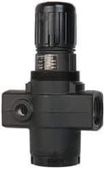 Norgren - 1 NPT Port, 480 CFM, Aluminum Heavy-Duty Regulator - 5 to 125 psi Range, 300 Max psi Supply Pressure, 1/4" Gauge Port Thread, 4-1/4" Wide x 7.09" High - Americas Industrial Supply