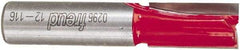 Freud - 1/2" Diam, 1/2" Shank Diam, 1" Length of Cut, 2 Flute Double Edge Straight Router Bit - 2-5/8" Overall Length, Carbide Tipped - Americas Industrial Supply