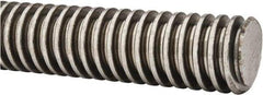 Keystone Threaded Products - 1-1/4-4 Acme, 6' Long, Alloy Steel General Purpose Acme Threaded Rod - Oil Finish Finish, Right Hand Thread, 2G Fit - Americas Industrial Supply