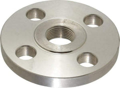 Value Collection - 3/4" Pipe, 3-7/8" OD, Stainless Steel, Threaded Pipe Flange - 2-3/4" Across Bolt Hole Centers, 5/8" Bolt Hole, 150 psi, Grades 304 & 304L - Americas Industrial Supply