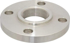 Value Collection - 2" Pipe, 6" OD, Stainless Steel, Threaded Pipe Flange - 4-3/4" Across Bolt Hole Centers, 3/4" Bolt Hole, 150 psi, Grades 304 & 304L - Americas Industrial Supply