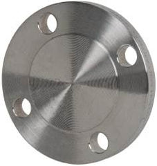 Merit Brass - 2" Pipe, 6" OD, Stainless Steel, Blind Pipe Flange - 4-3/4" Across Bolt Hole Centers, 3/4" Bolt Hole, 150 psi, Grades 304 & 304L - Americas Industrial Supply
