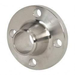 Merit Brass - 1-1/2" Pipe, 5" OD, Stainless Steel, Weld Neck Pipe Flange - 3-7/8" Across Bolt Hole Centers, 5/8" Bolt Hole, 150 psi, Grades 304 & 304L - Americas Industrial Supply